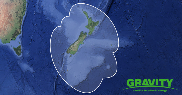 Gravity Satellite Broadband Coverage Map