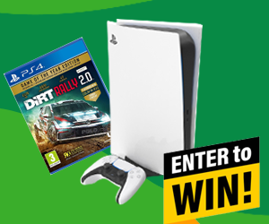 playstation 5 and dirt rally 2.0 prize bundle